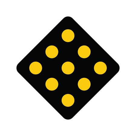 Sign Solutions Usa 18 in Height, 18 in Width, Aluminum, Diamond DUS08HYE1818OM1-2